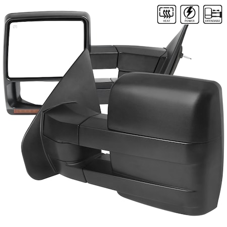 Spec-D Tuning 04-08 Ford F150 Towing Mirrors RMX-F15004H-P-FS